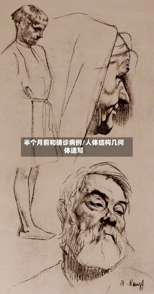 半个月前和确诊病例/人体结构几何体速写-第1张图片