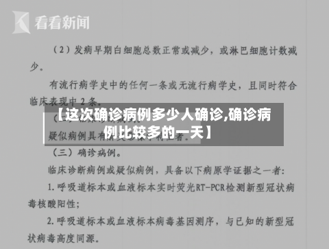 【这次确诊病例多少人确诊,确诊病例比较多的一天】-第1张图片