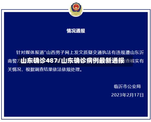 山东确诊487/山东确诊病例最新通报