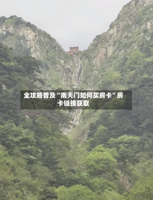 全攻略普及“南天门如何买房卡”房卡链接获取-第3张图片