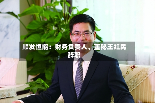 顺发恒能:财务负责人、董秘王红民辞职