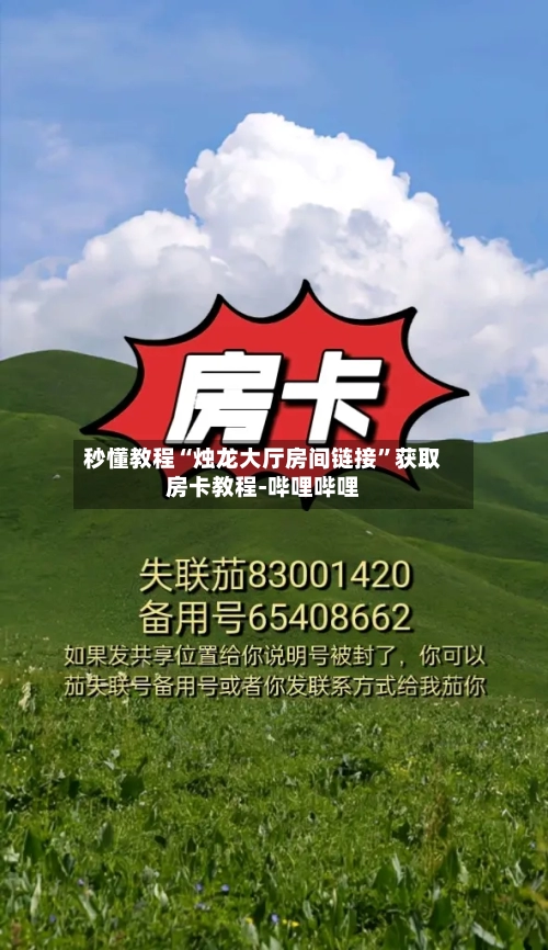 秒懂教程“烛龙大厅房间链接”获取房卡教程-哔哩哔哩-第2张图片
