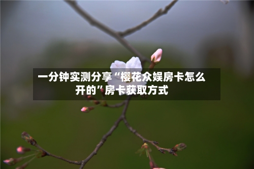 一分钟实测分享“樱花众娱房卡怎么开的”房卡获取方式-第2张图片