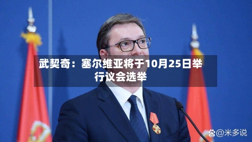 武契奇：塞尔维亚将于10月25日举行议会选举-第1张图片