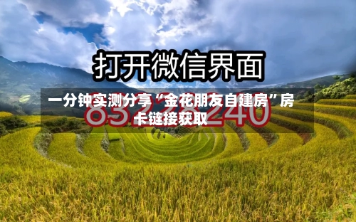 一分钟实测分享“金花朋友自建房	”房卡链接获取-第2张图片