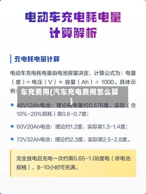 车充费用(汽车充电费用怎么算)-第2张图片