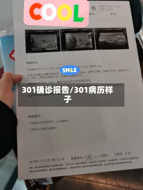 301确诊报告/301病历样子-第2张图片