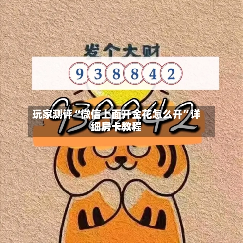 玩家测评“微信上面开金花怎么开”详细房卡教程-第2张图片