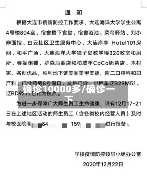 确诊10000多/确诊一下