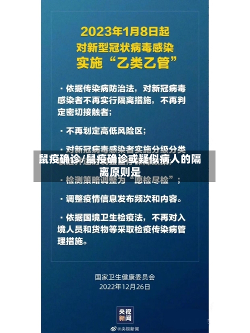 鼠疫确诊/鼠疫确诊或疑似病人的隔离原则是-第2张图片