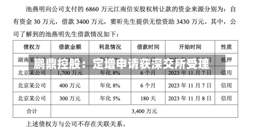 鹏鼎控股：定增申请获深交所受理-第2张图片