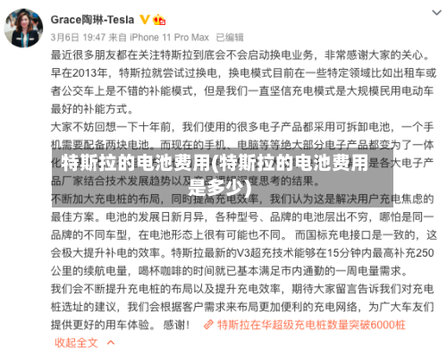 特斯拉的电池费用(特斯拉的电池费用是多少)-第2张图片