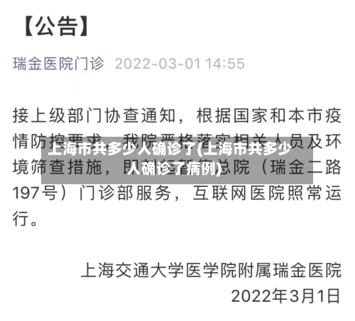 上海市共多少人确诊了(上海市共多少人确诊了病例)-第2张图片
