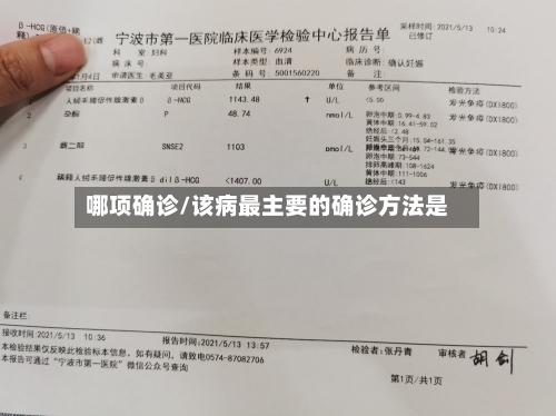 哪项确诊/该病最主要的确诊方法是-第2张图片