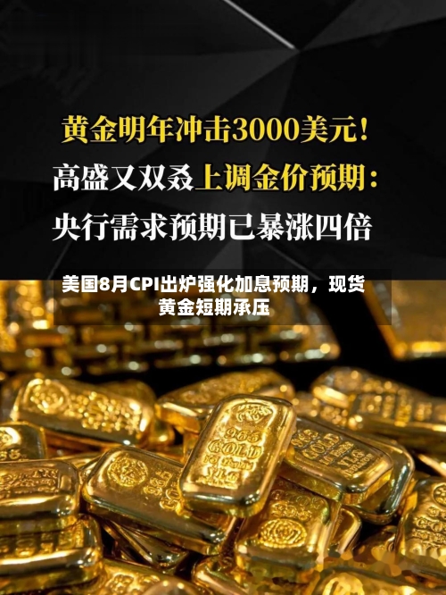 美国8月CPI出炉强化加息预期	，现货黄金短期承压-第2张图片