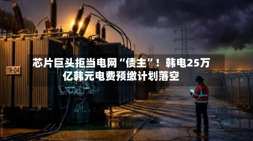 芯片巨头拒当电网“债主	”！韩电25万亿韩元电费预缴计划落空-第2张图片