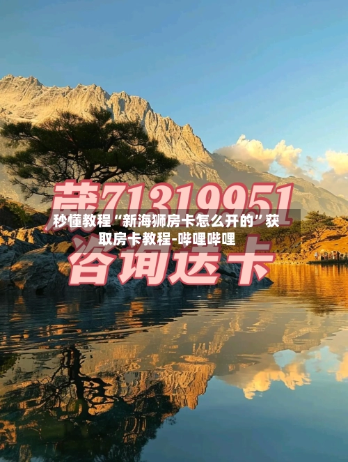 秒懂教程“新海狮房卡怎么开的”获取房卡教程-哔哩哔哩