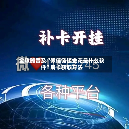 全攻略普及“微信链接金花是什么软件”房卡获取方法-第2张图片