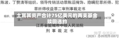 土耳其资产合计75亿美元的两支基金赎回违约-第3张图片