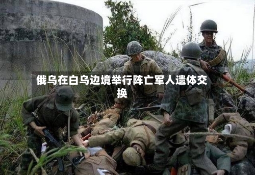 俄乌在白乌边境举行阵亡军人遗体交换-第2张图片