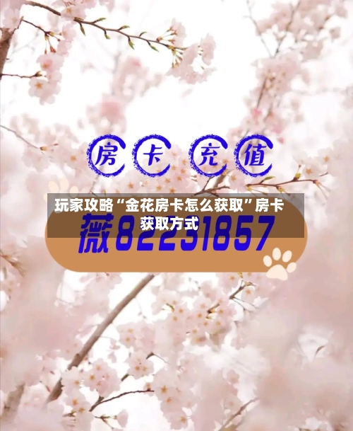 玩家攻略“金花房卡怎么获取”房卡获取方式-第2张图片