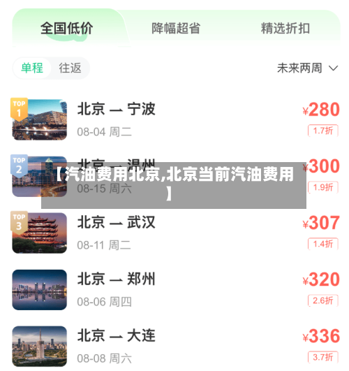 【汽油费用北京,北京当前汽油费用】-第2张图片