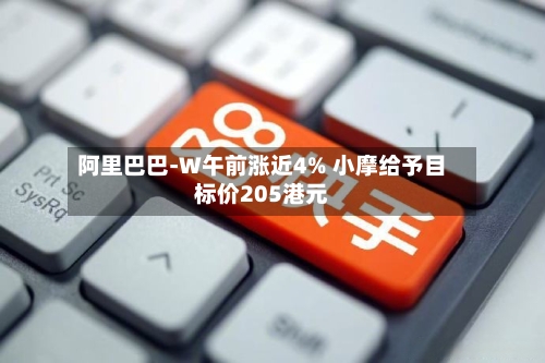 阿里巴巴-W午前涨近4% 小摩给予目标价205港元-第1张图片