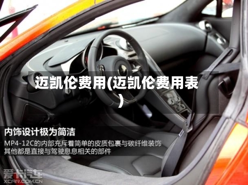 迈凯伦费用(迈凯伦费用表)-第3张图片