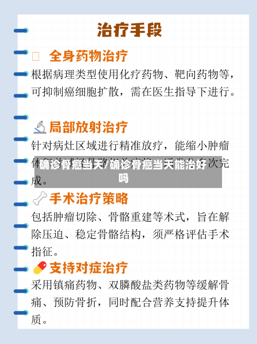 确诊骨癌当天/确诊骨癌当天能治好吗