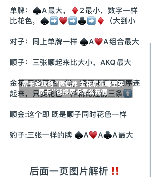 房卡全攻略“微信炸 金花房在哪里买房卡”链接房卡怎么充值