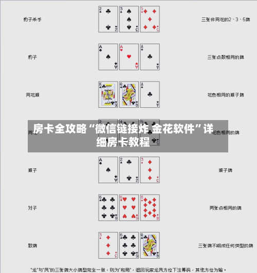房卡全攻略“微信链接炸 金花软件”详细房卡教程