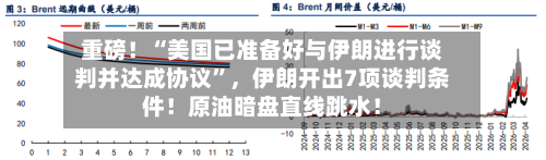 重磅！“美国已准备好与伊朗进行谈判并达成协议”，伊朗开出7项谈判条件！原油暗盘直线跳水！-第2张图片