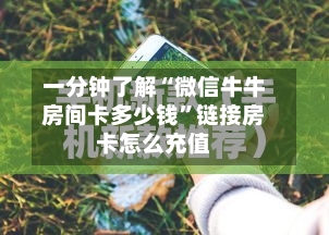 一分钟了解“微信牛牛房间卡多少钱”链接房卡怎么充值-第2张图片