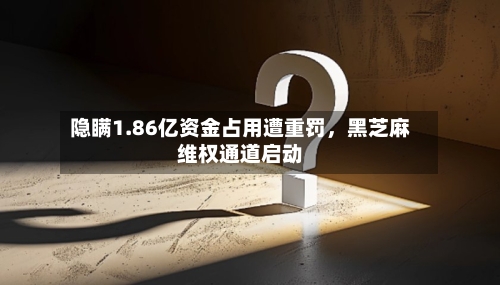 隐瞒1.86亿资金占用遭重罚，黑芝麻维权通道启动