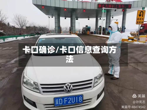 卡口确诊/卡口信息查询方法