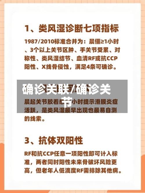 确诊关联/确诊关节
