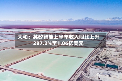 大和：英矽智能上半年收入同比上升287.2%至1.06亿美元-第1张图片