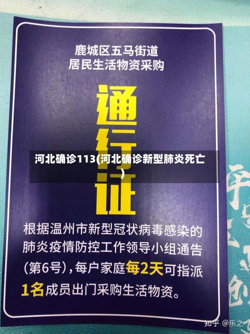 河北确诊113(河北确诊新型肺炎死亡)