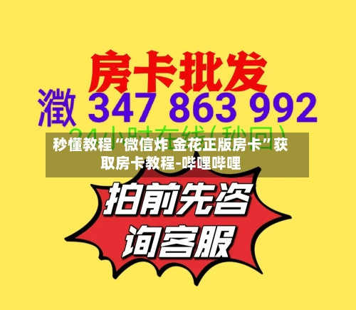 秒懂教程“微信炸 金花正版房卡”获取房卡教程-哔哩哔哩