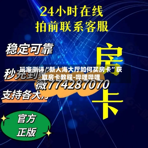 玩家测评“新人海大厅如何买房卡”获取房卡教程-哔哩哔哩-第2张图片