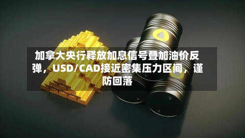 加拿大央行释放加息信号叠加油价反弹	，USD/CAD接近密集压力区间，谨防回落-第3张图片