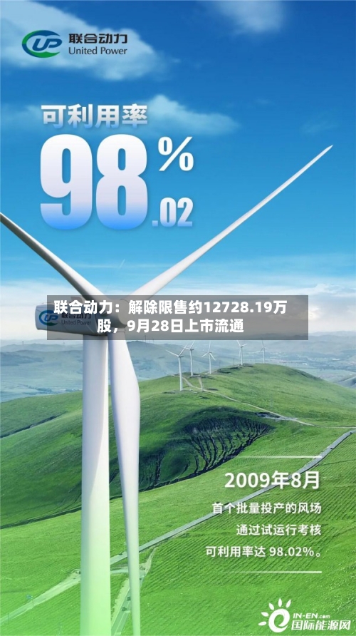 联合动力：解除限售约12728.19万股	，9月28日上市流通-第2张图片