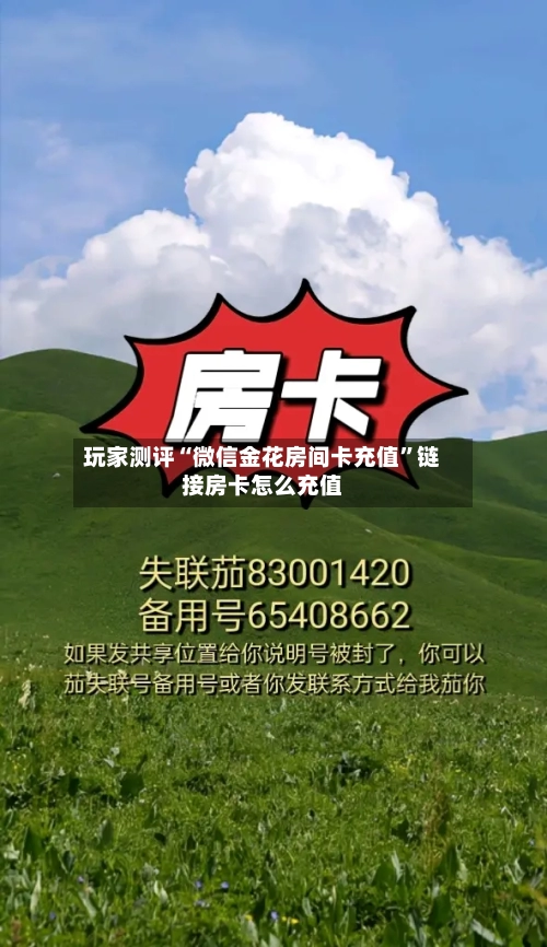 玩家测评“微信金花房间卡充值”链接房卡怎么充值