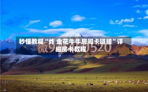 秒懂教程“炸 金花牛牛房间卡链接”详细房卡教程