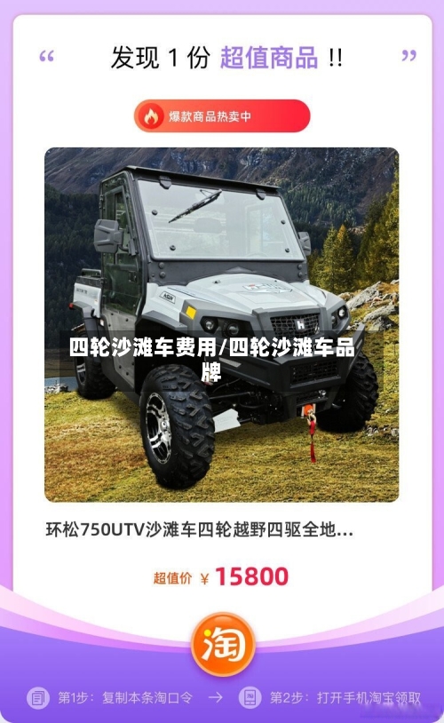 四轮沙滩车费用/四轮沙滩车品牌-第3张图片