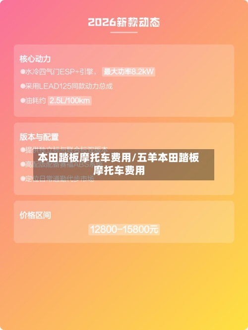 本田踏板摩托车费用/五羊本田踏板摩托车费用-第2张图片