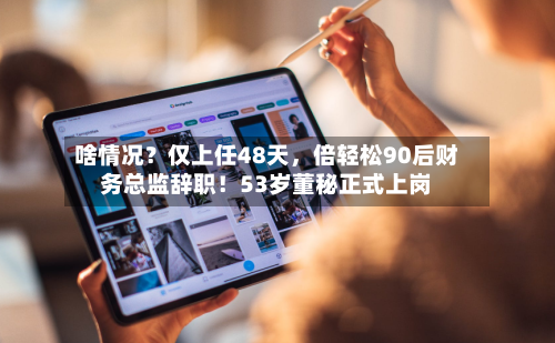 啥情况？仅上任48天，倍轻松90后财务总监辞职！53岁董秘正式上岗-第2张图片