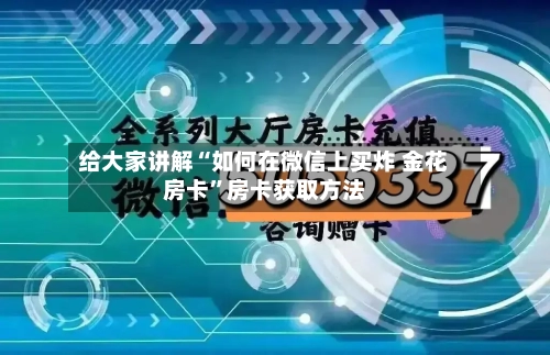 给大家讲解“如何在微信上买炸 金花房卡	”房卡获取方法-第3张图片