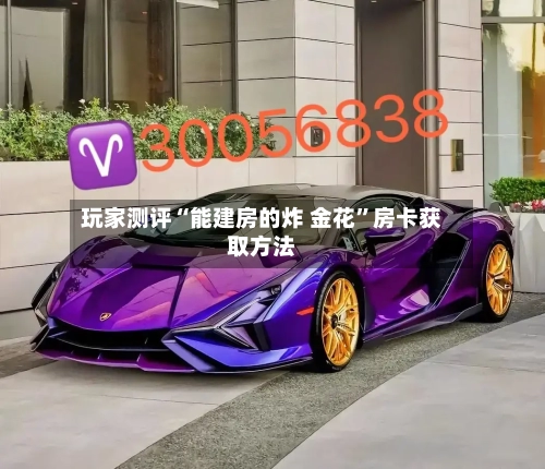 玩家测评“能建房的炸 金花	”房卡获取方法-第2张图片