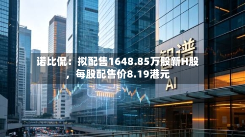 诺比侃：拟配售1648.85万股新H股，每股配售价8.19港元-第2张图片